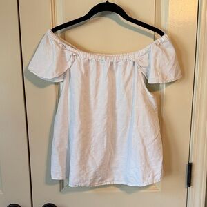 JCREW Off-Shoulder White Women’s Top